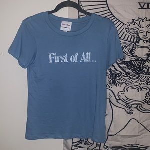 “first of all...” top
